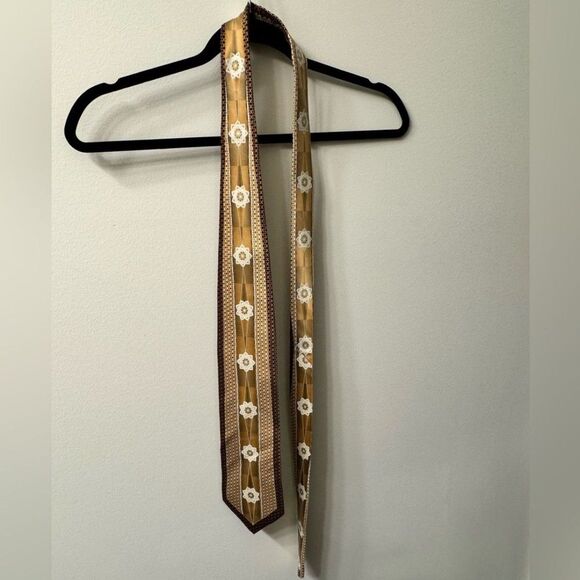 Men’s 100% silk patterned tie - Picture 1 of 4